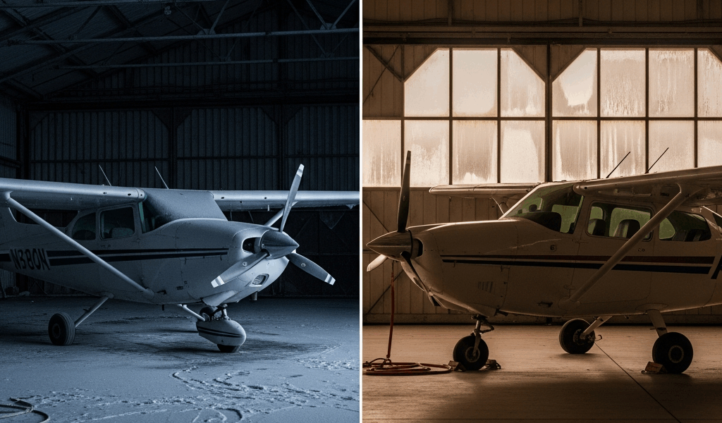 Heated Hangar vs Unheated Hangar for Small Planes