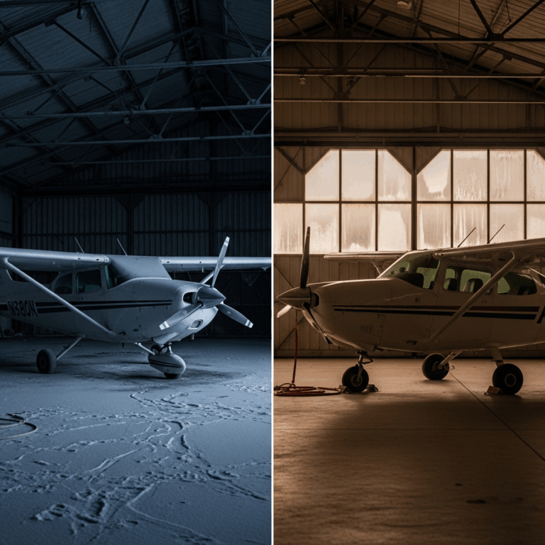 Heated Hangar vs Unheated Hangar for Small Planes