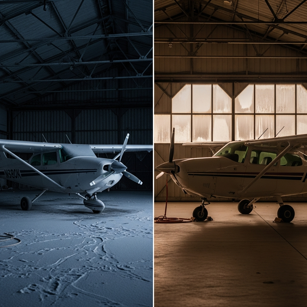 Heated Hangar vs Unheated Hangar for Small Planes