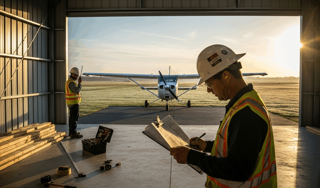 Professional photograph related to: How Much Does It Cost to Build a Small Aircraft Hangar in 2026?.