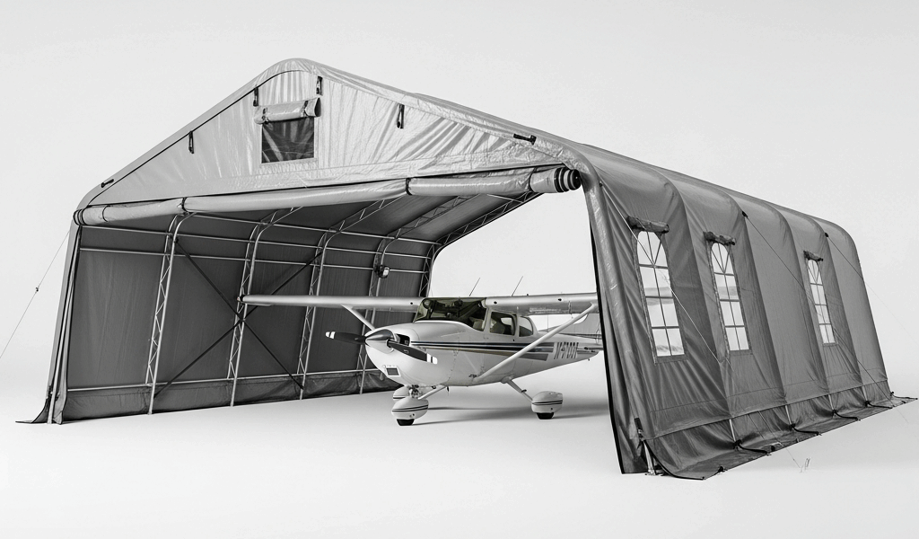 Professional photograph related to: Portable Aircraft Hangars — Are They Worth It for Your Plane?. H